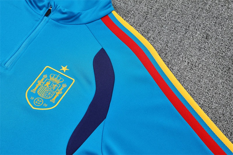 Spain Training Tracksuit Men/Kids 2026 2027 Blue-League Threads
